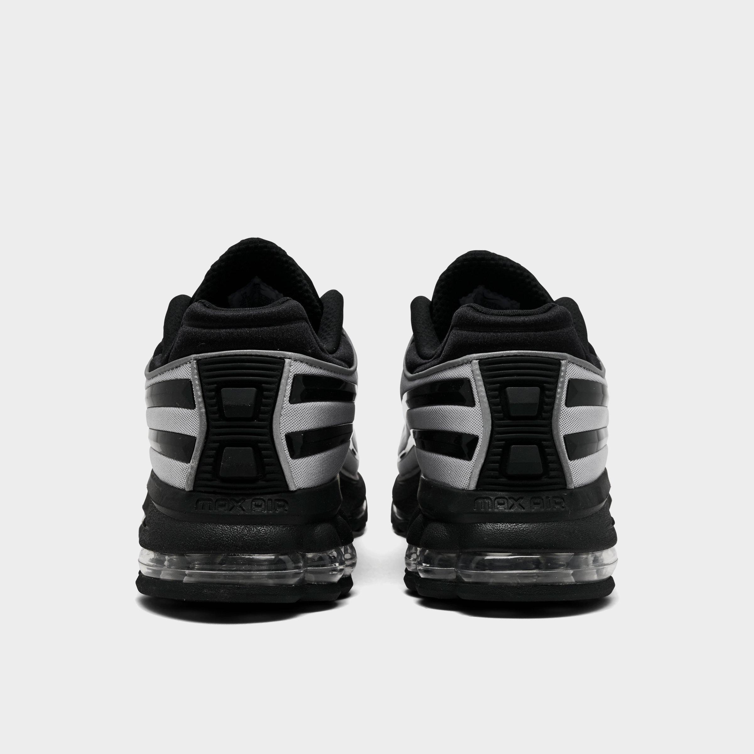 Men's Nithtke Air Max Ecstasy Plus Casual Shoes - Metallic Silver/White/Black - Back view