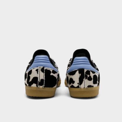 Women's adidas Originals Samba OG Casual Shoes - Part 5 - Chalk Blue/Core Black/Core Black - Back view