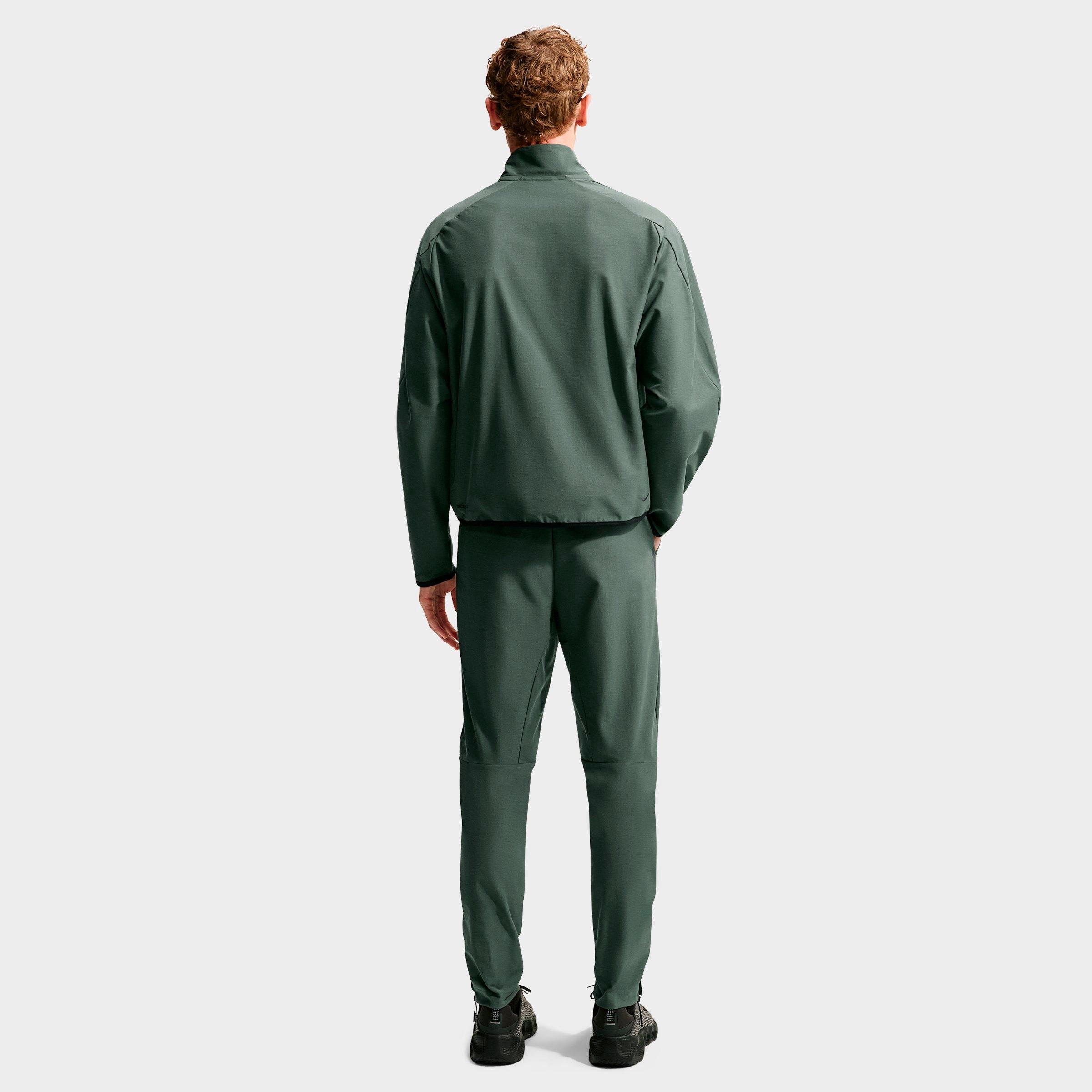 Men's Nithtke Sportswear Tech Dri-FIT Shori Knit Full-Zip Track Jacket - Camo Green/Black