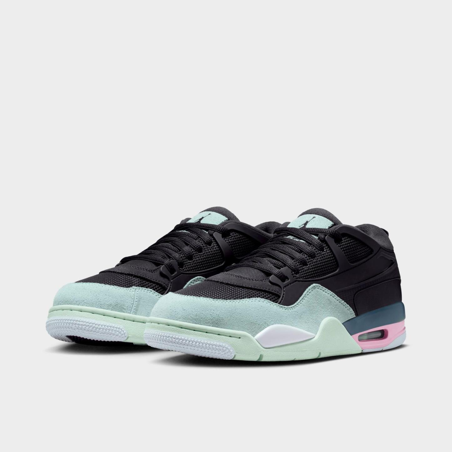 Men's Air Jordan 4 RM Casual Shoes - Anthracite/Barely Green/Jade Aura/Iced Carmine - view 2