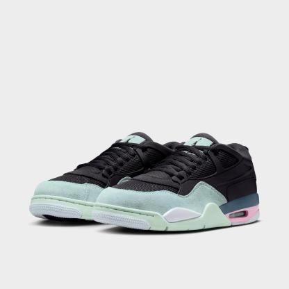 Men's Air Jordan 4 RM Casual Shoes - Anthracite/Barely Green/Jade Aura/Iced Carmine - view 2