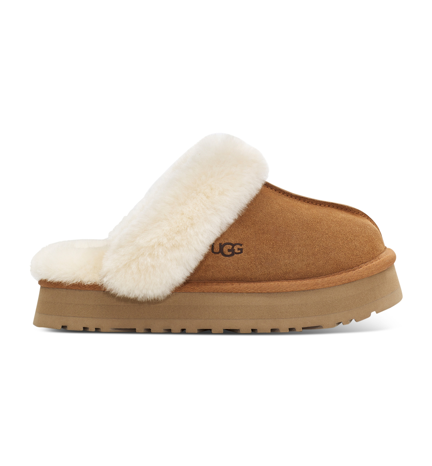 UGG® Women's Disquette Slip-On Clog Slippers - Chestnut