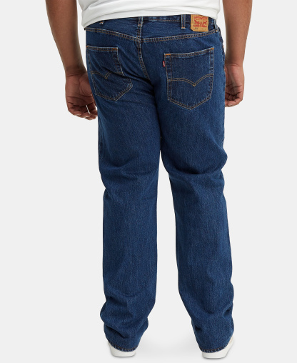 Levi's Men's Big & Tall 501® Original Fit Stretch Jeans - Dark Stonewash