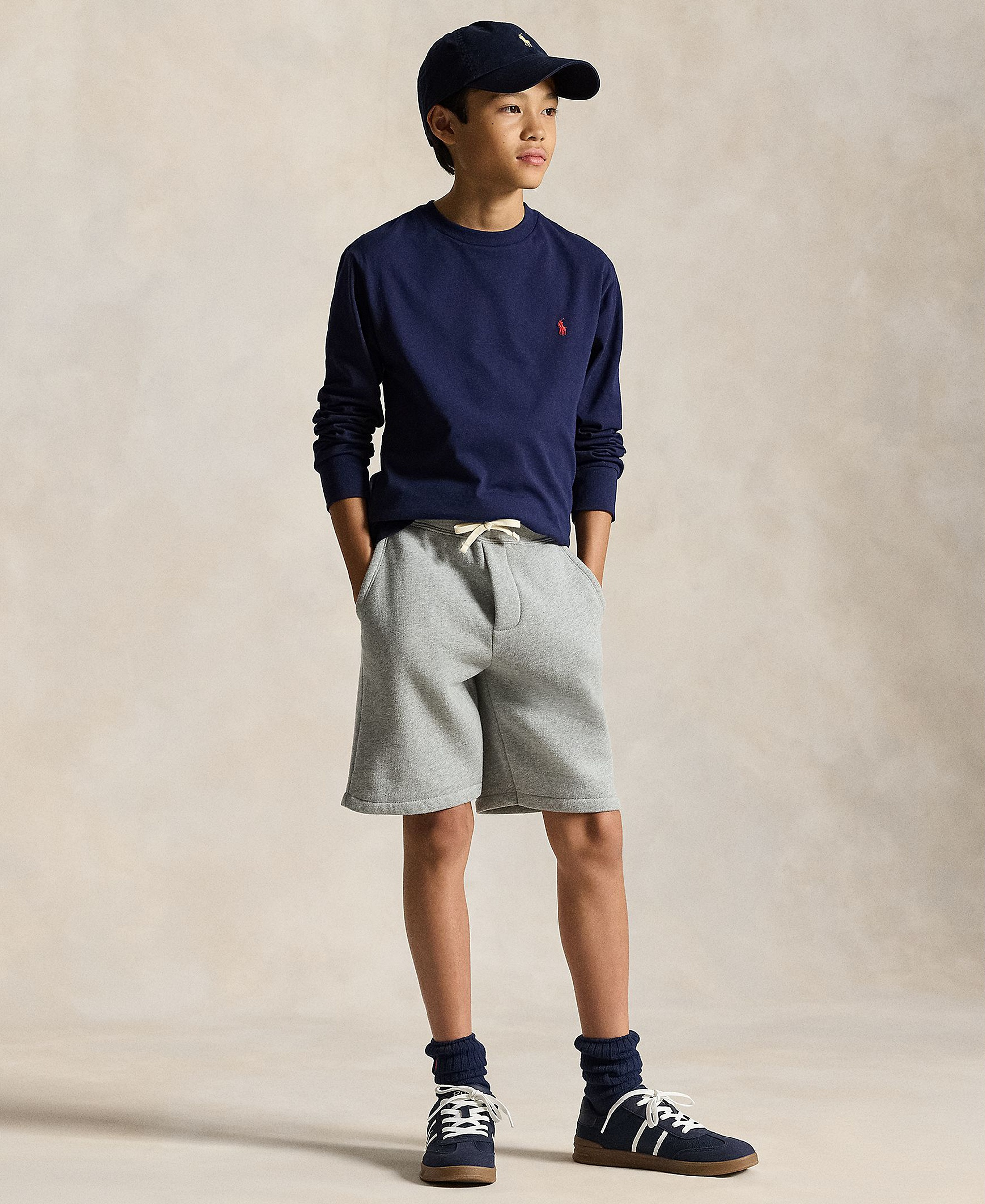 Polo Ralph Lauren Boys' 8-20 Cotton Jersey Long-Sleeve T-shirt - Cruise Navy