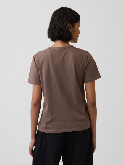 Organic Cotton VintageSoft T-Shirt - Cool brown