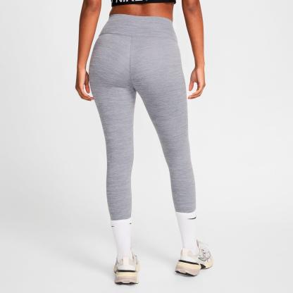 Women's Nithtke One Dri-FIT High-Waisted Crop Leggings - Smoke Grey/Heather/Black