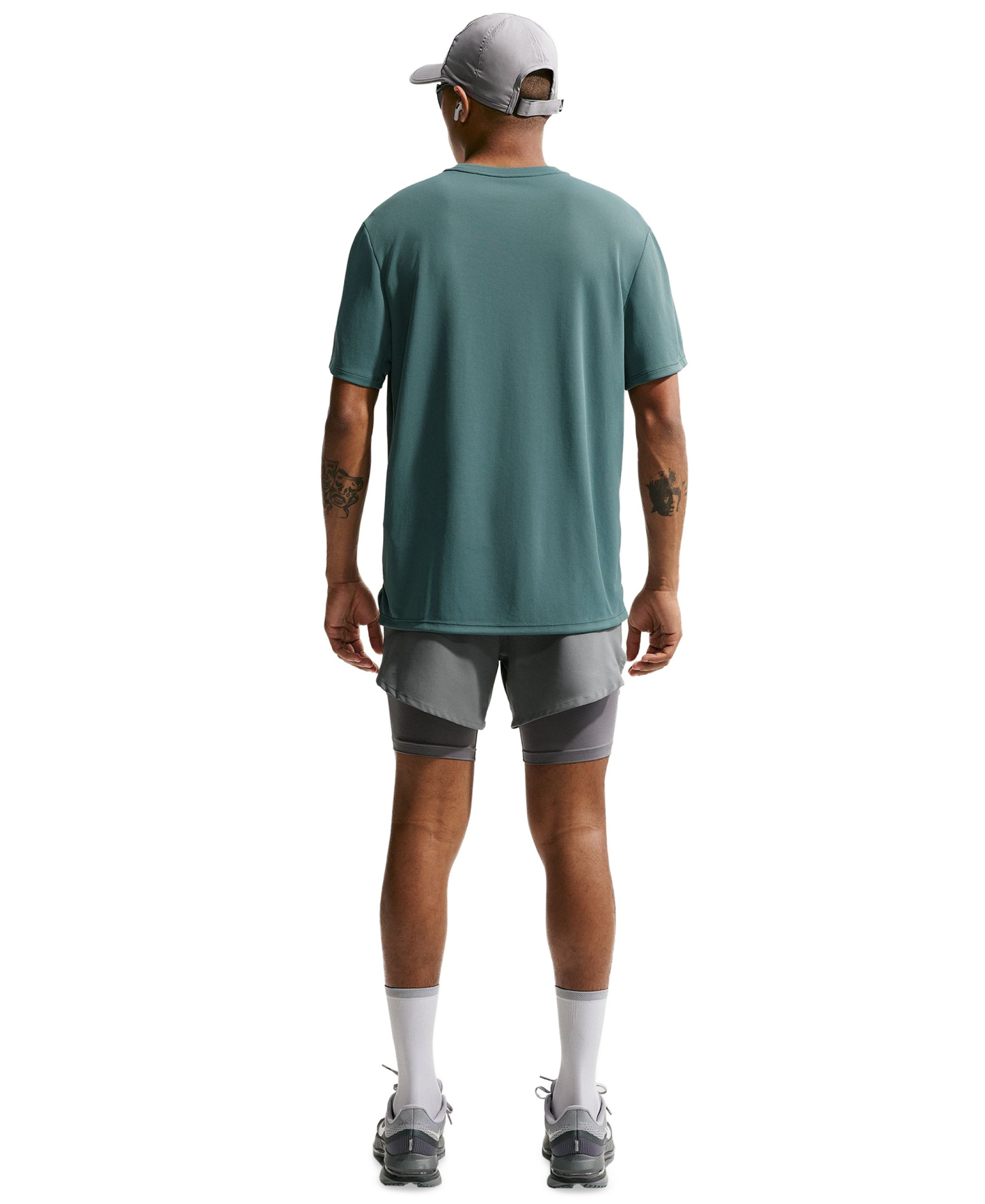 Nike Men's Miler Dri-FIT Running T-Shirt - Mineral Slate/Reflective Silver