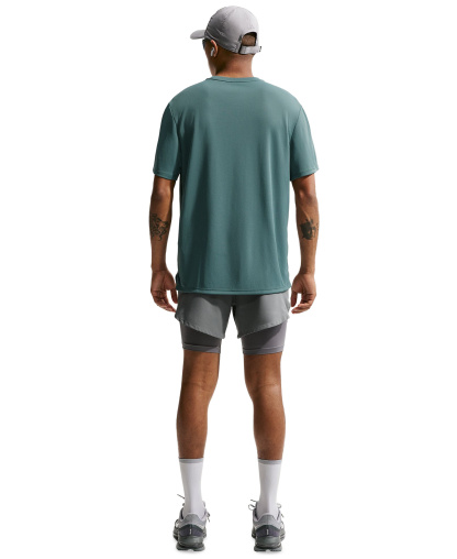 Nike Men's Miler Dri-FIT Running T-Shirt - Mineral Slate/Reflective Silver
