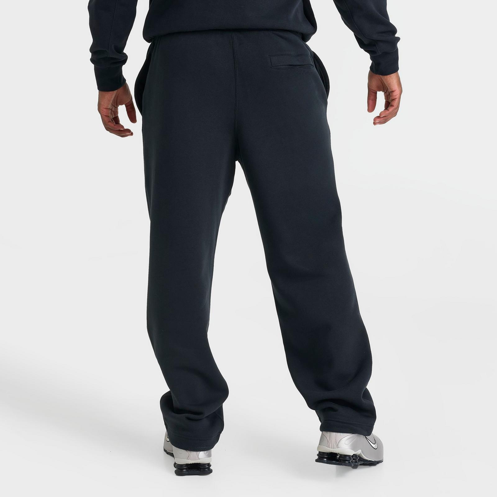 Men's Nike Sportswear Club Fleece Bungee Jogger Pants - Black/Black/White