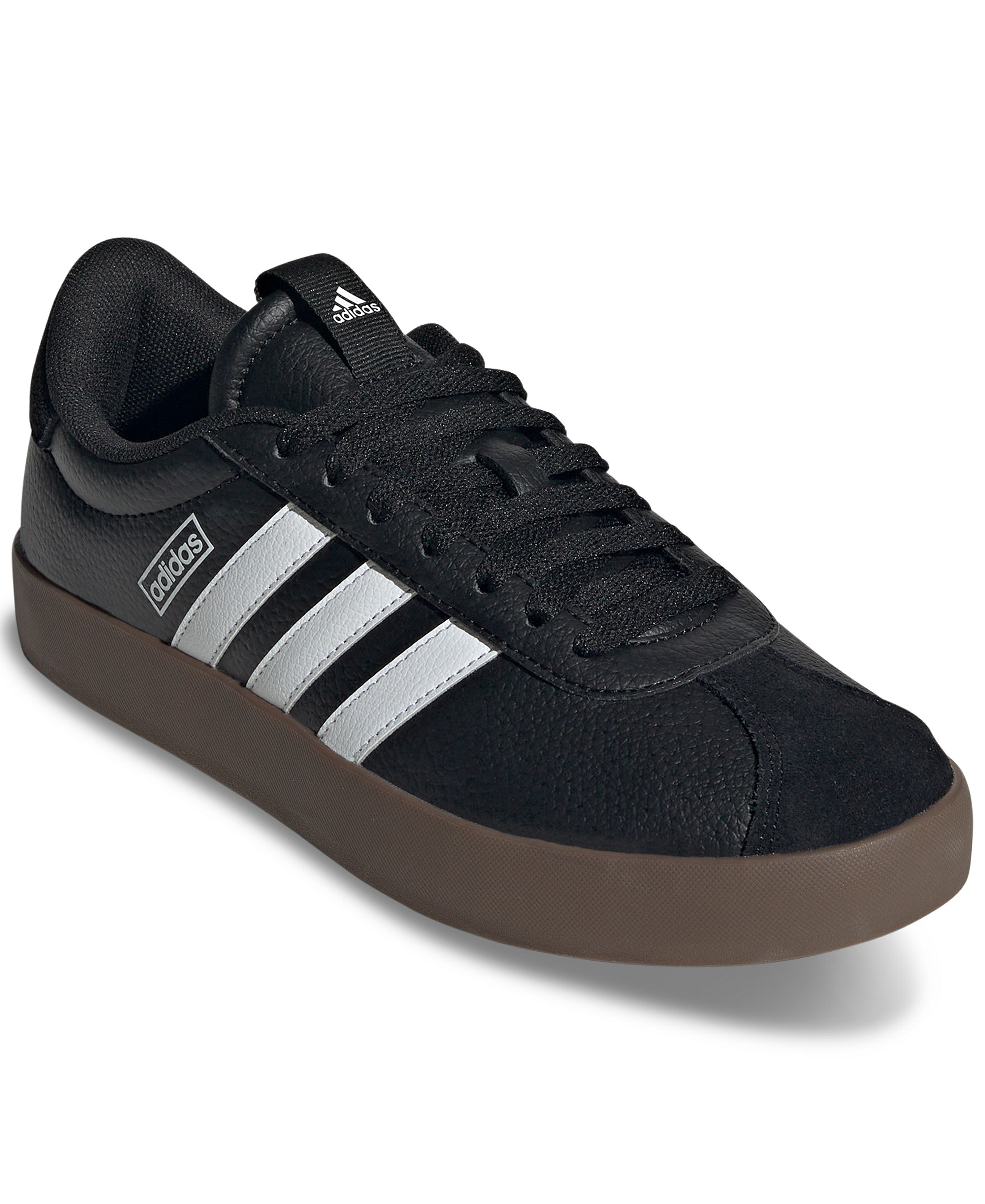 adidas Women's VL Court 3.0 Casual Sneakers from Finish Line - Core Black, White, Gum