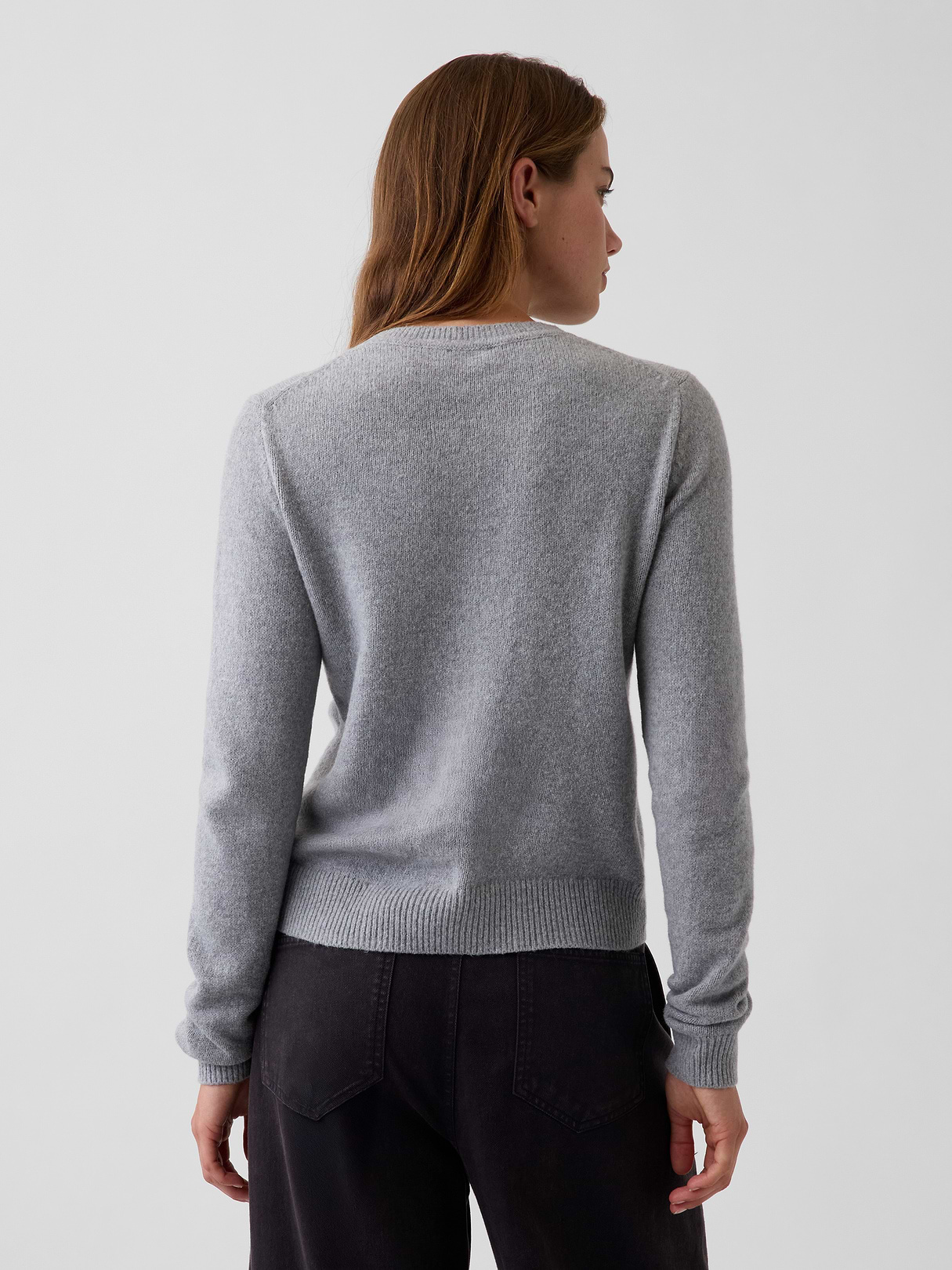 CashSoft Crew Sweater - Heather grey