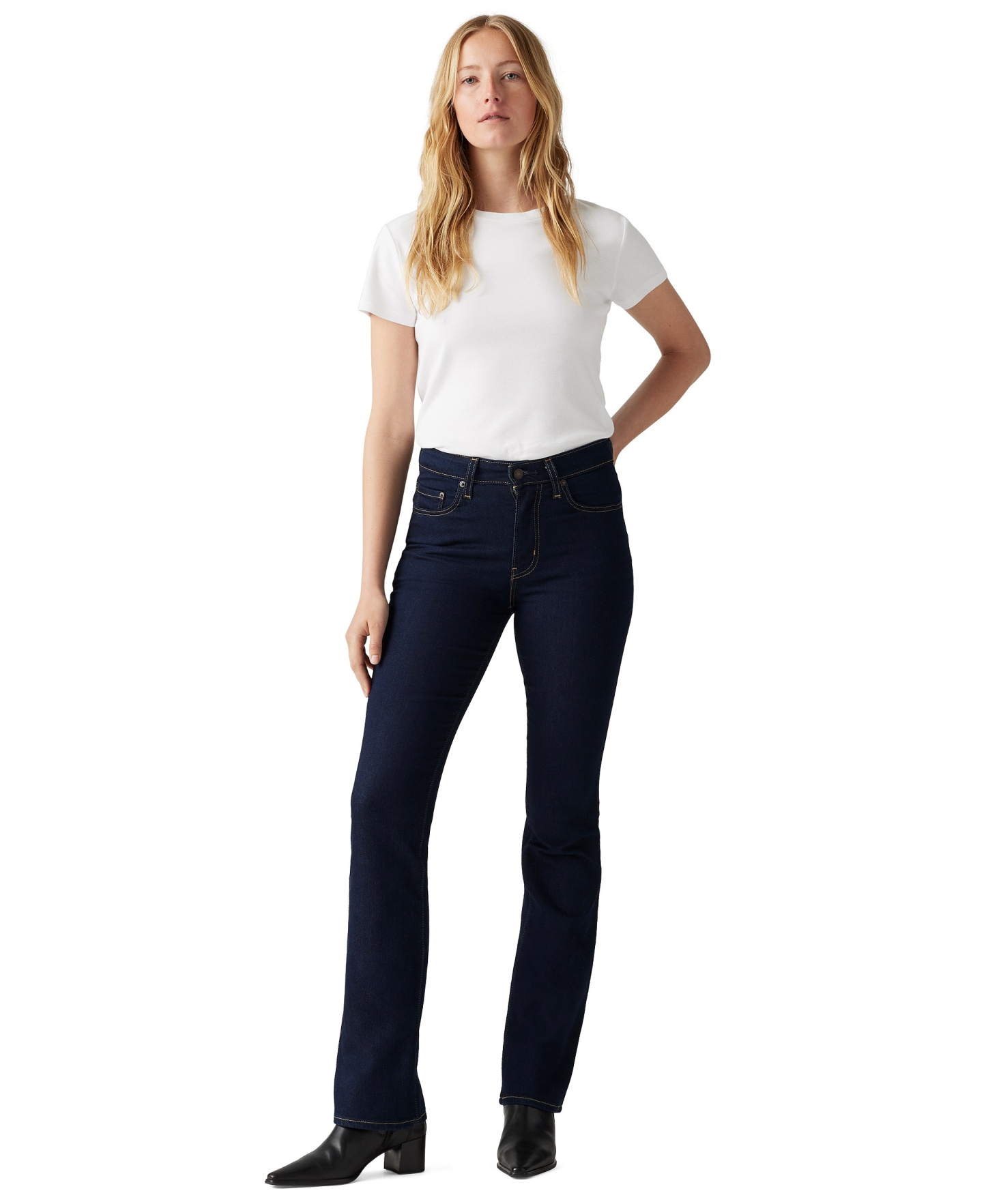 Levi's 725 High-Waist Classic Stretch 32" Bootcut Jeans - Cast Shadows