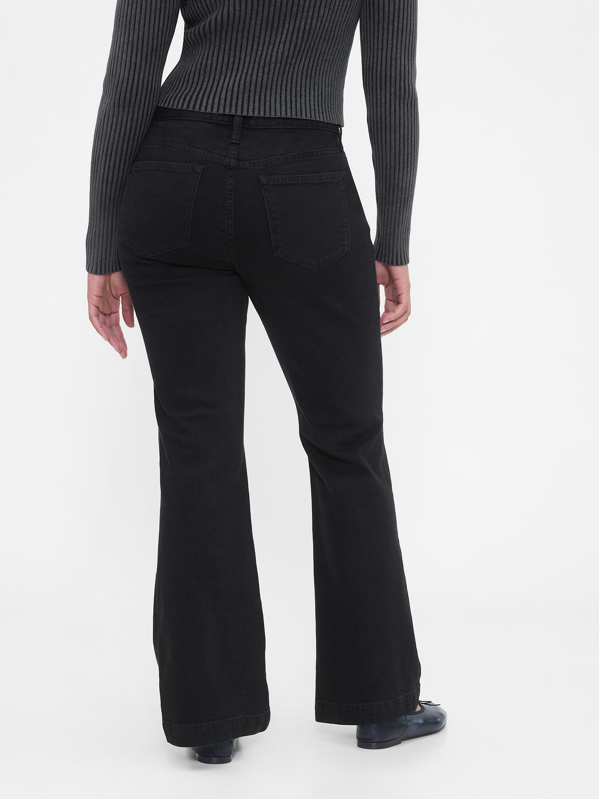 Low Rise Long & Lean Jeans - Black wash