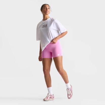 Women's New Balance Accelerate Biker Shorts - Raspberry - view 2