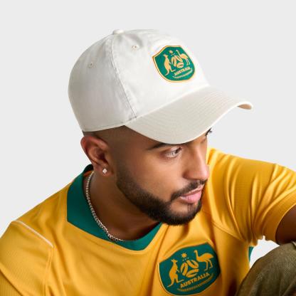 Nike Australia Soccer Club Strapback Hat - Sail/Mystic Green/Sport Gold