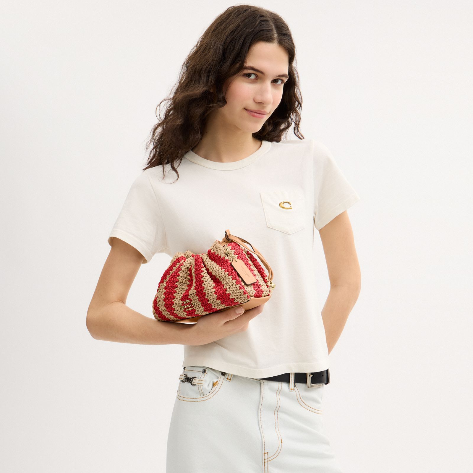 Faye Shoulder Bag - Gold/Red/Tan - view 11