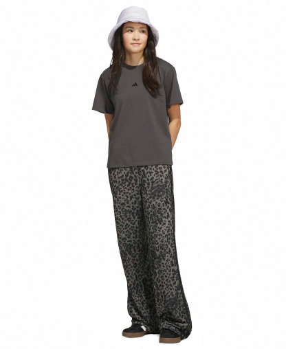 adidas Women's Dayready High-Rise Wide-Leg Leopard-Print Pants - Black