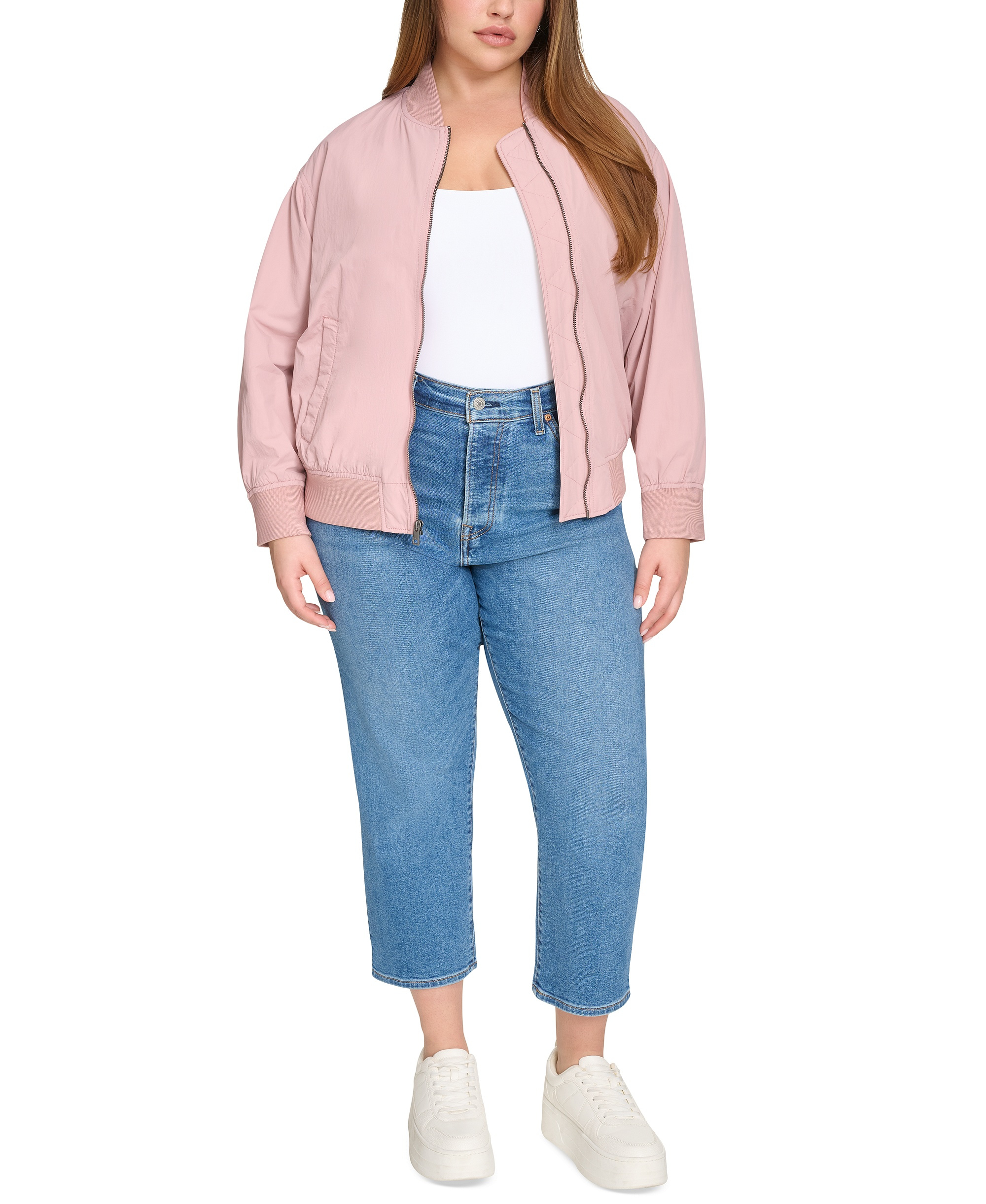 Levi's Women's Lightweight Bomber Jacket - Dusty Rose