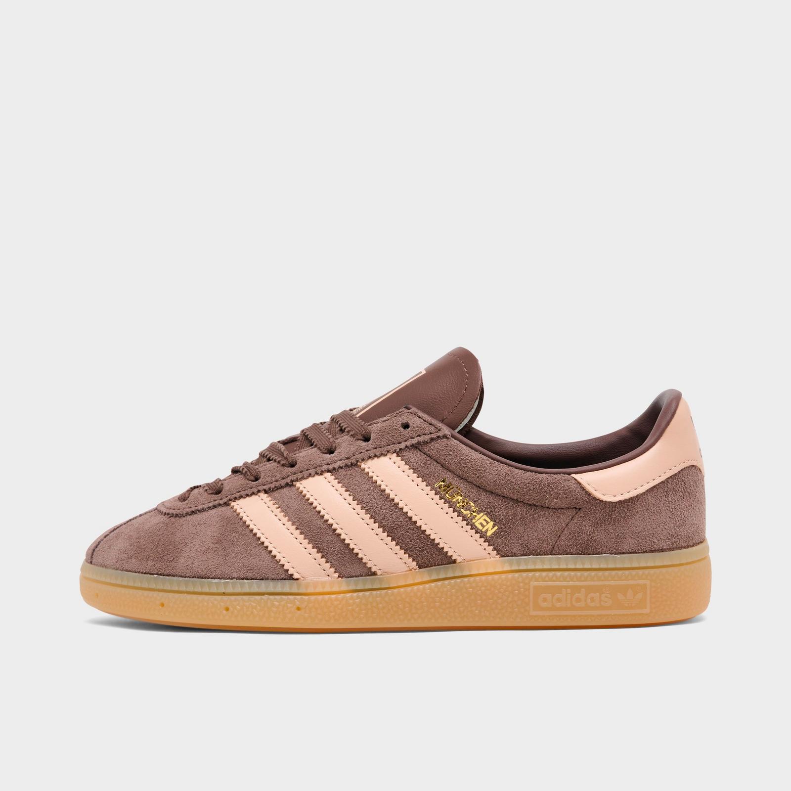 Women's adidas Originals München Casual Shoes - Earth Strata/Halo Blush/Gum - view 1