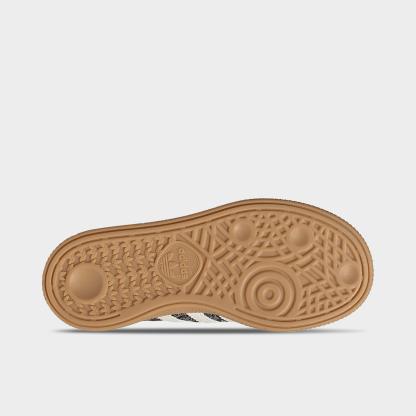 Girls' Little Kids' adidas Originals Handball Spezial Casual Shoes - Equipment Red/Cream White/Gum - Bottom view