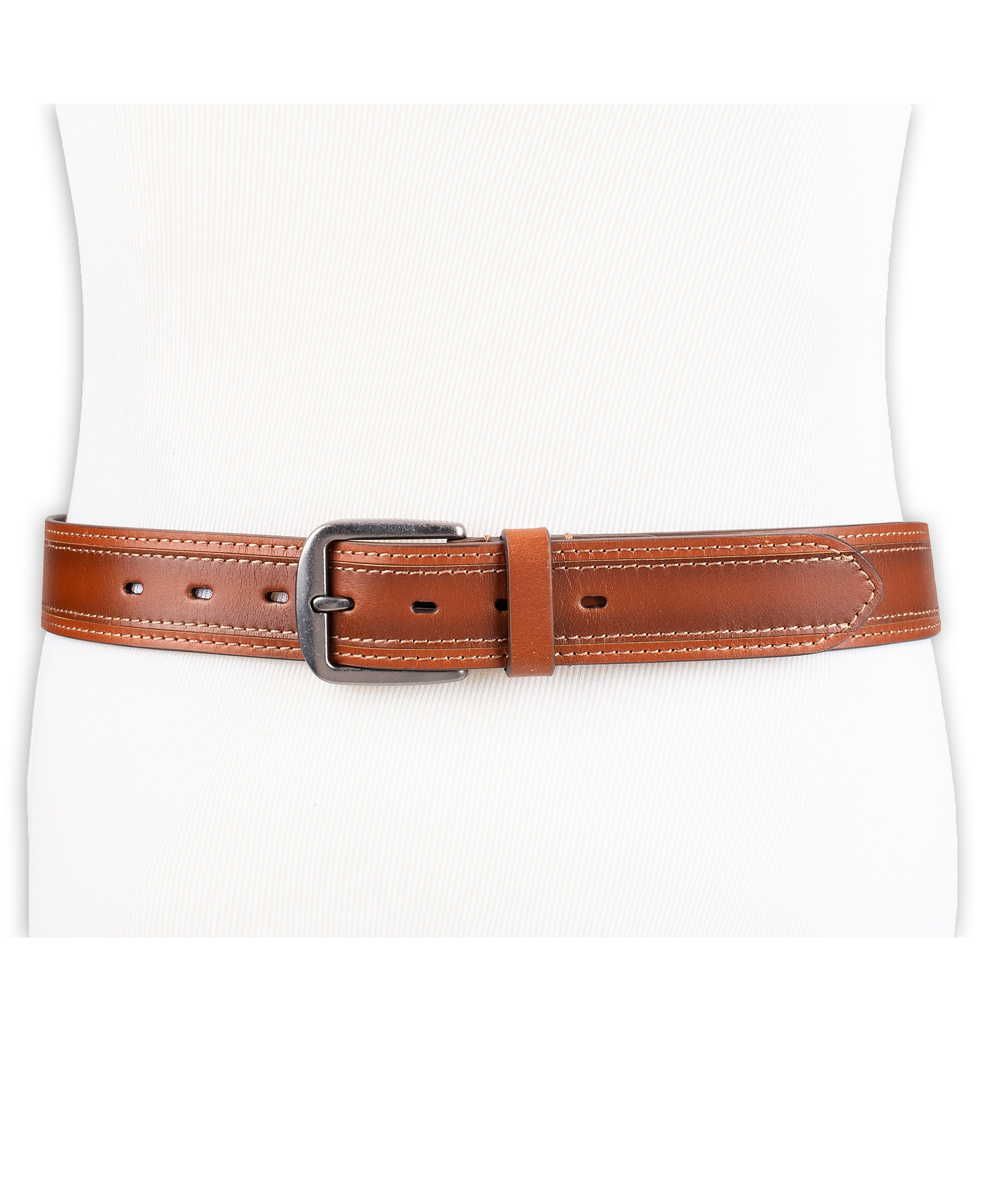 Levi's Men's Stitched Leather Belt - Tan