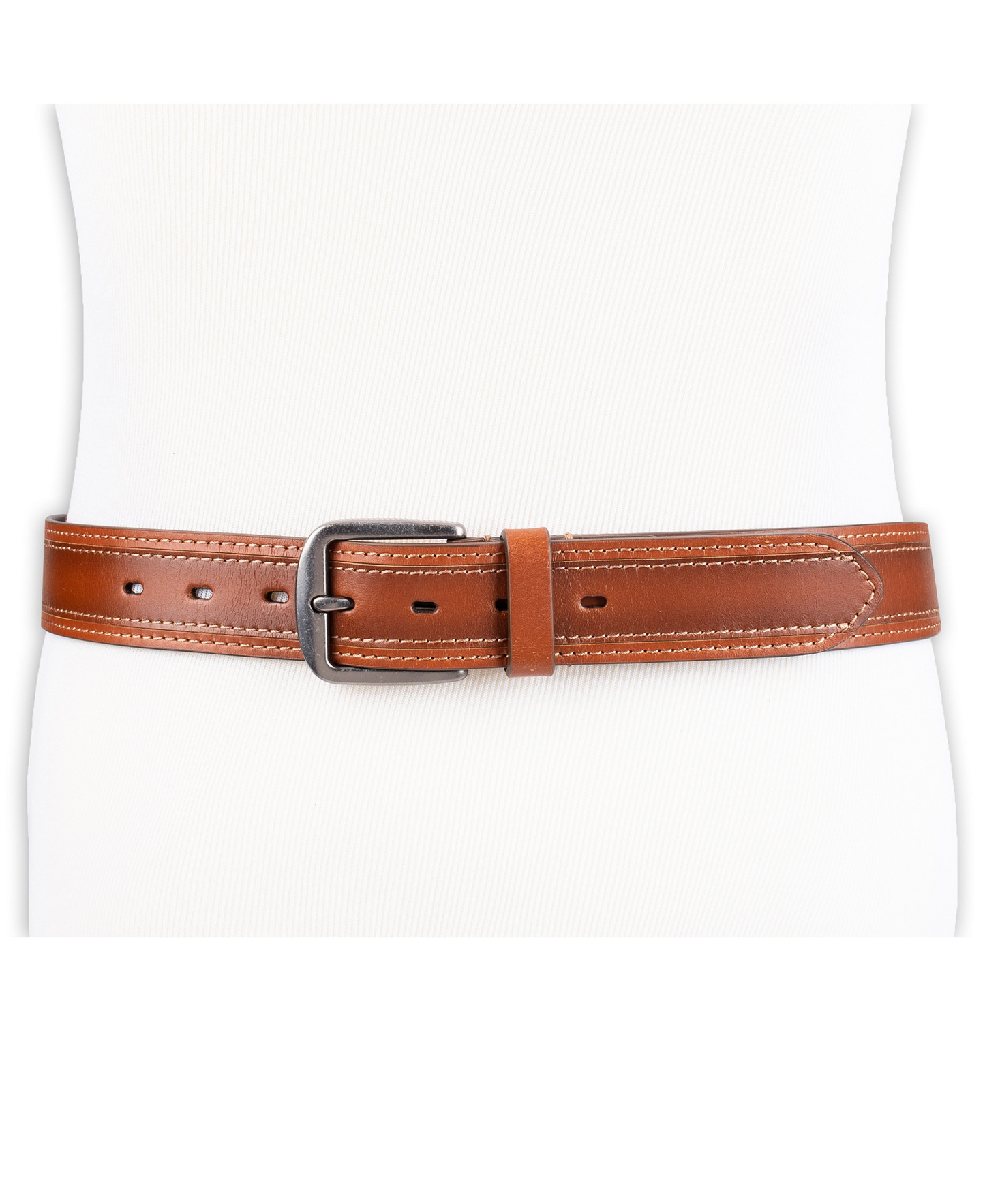 Levi's Men's Stitched Leather Belt - Tan
