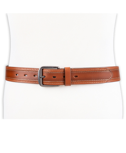 Levi's Men's Stitched Leather Belt - Tan