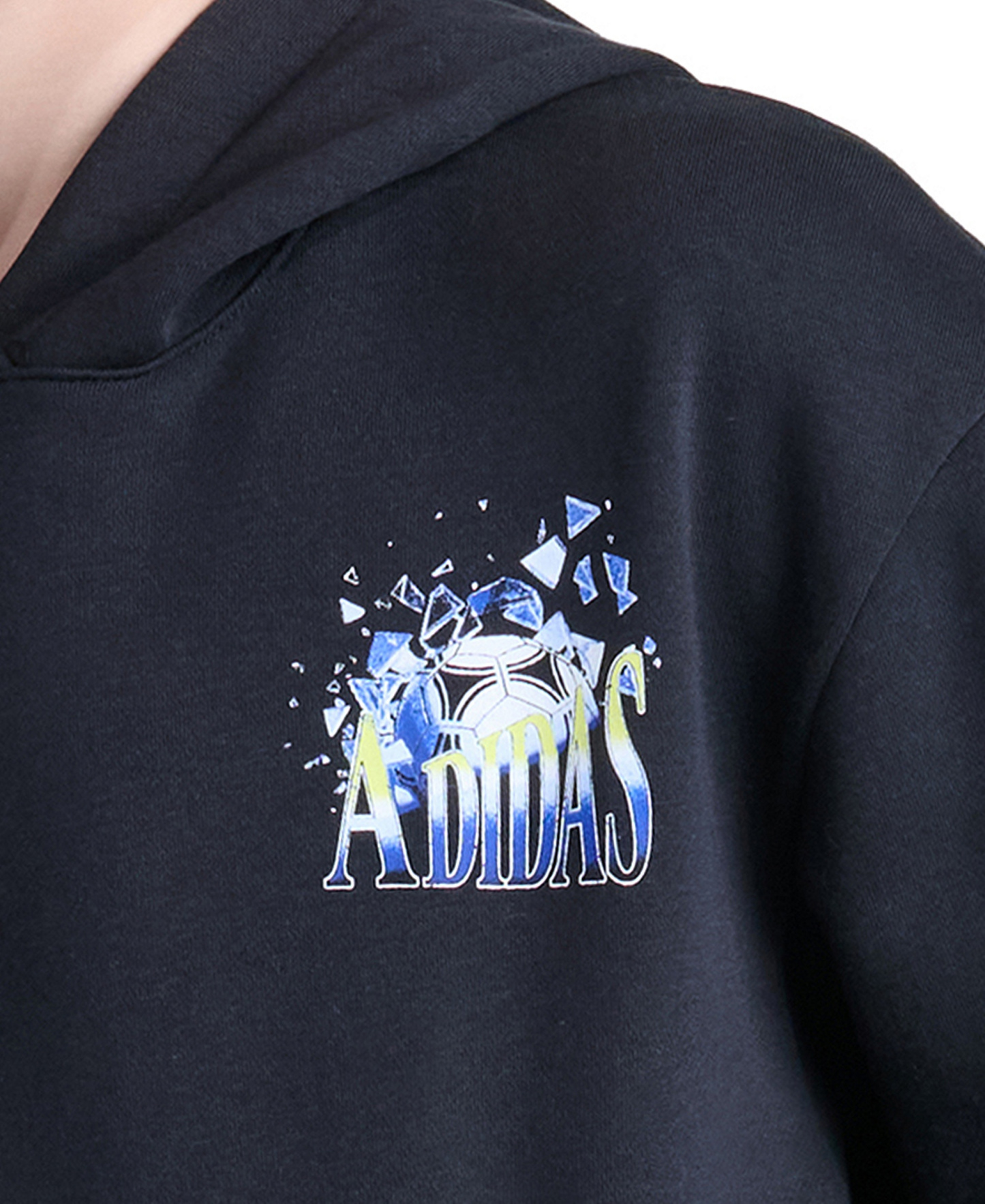 adidas Boys' 8-20 Long-Sleeve Graphic Hoodie - Black