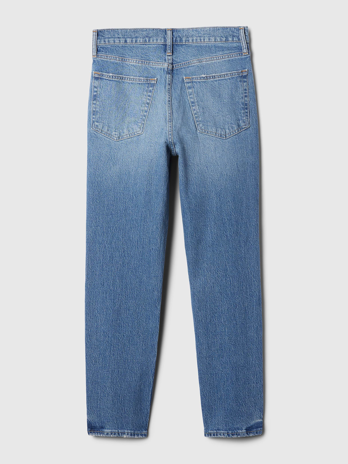 High Rise Cheeky Straight Jeans - Light indigo