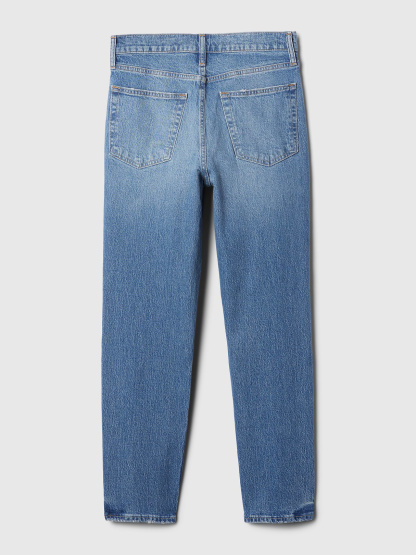 High Rise Cheeky Straight Jeans - Light indigo