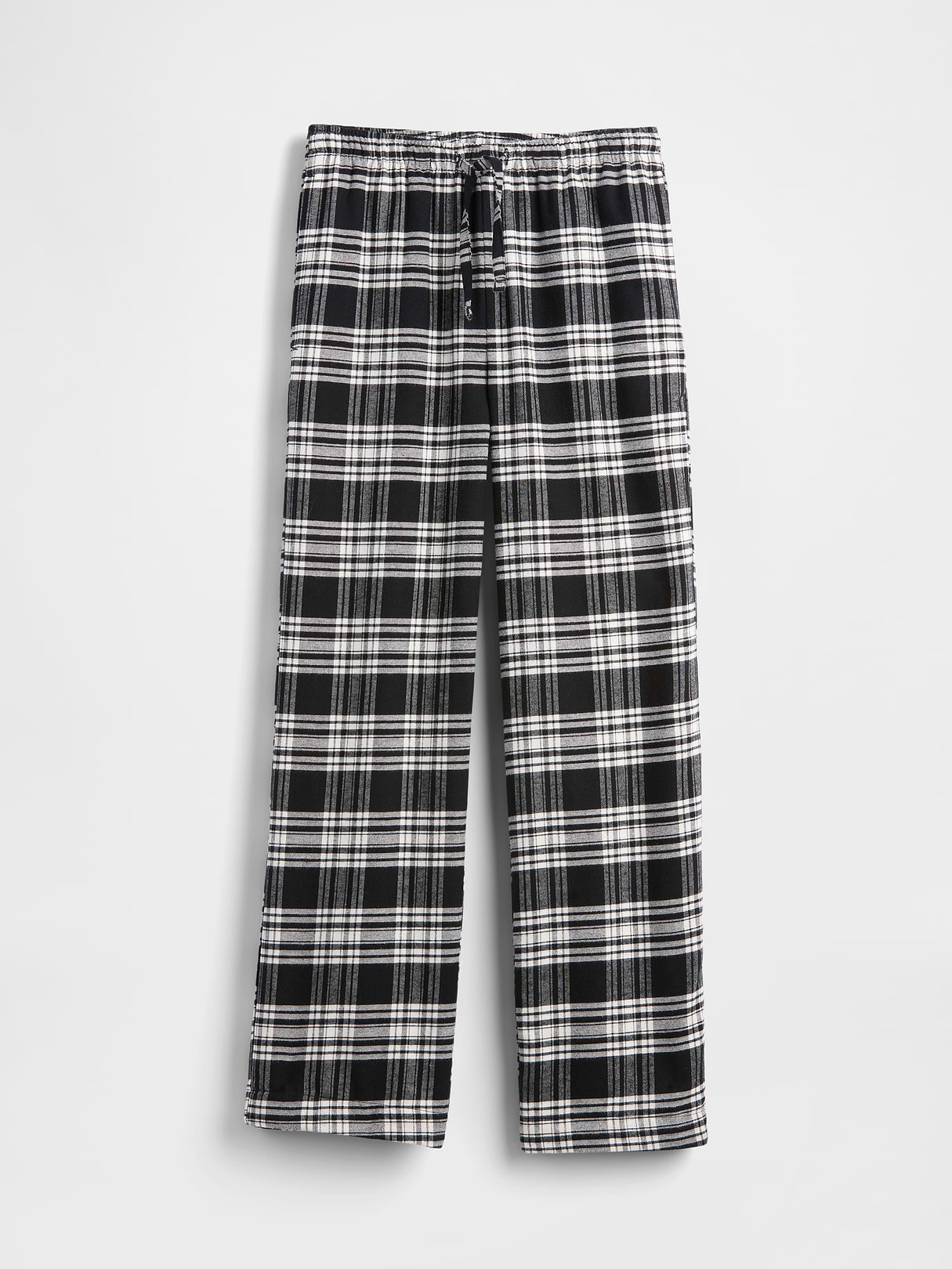 Adult Softest Flannel PJ Pants - Black & white plaid