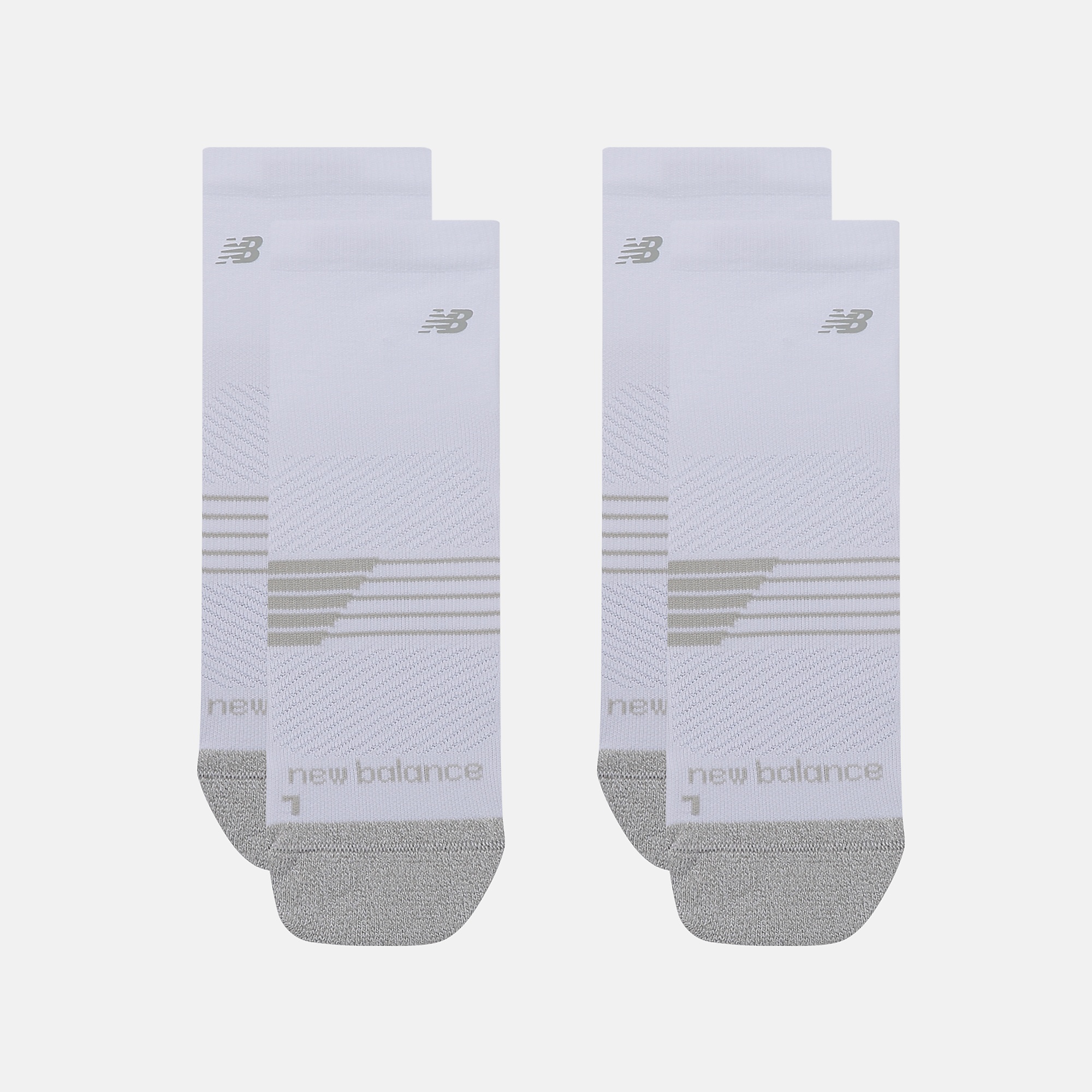 New Balance Pro Training Cushion QTR Socks 2 Pack, LAS25142WT