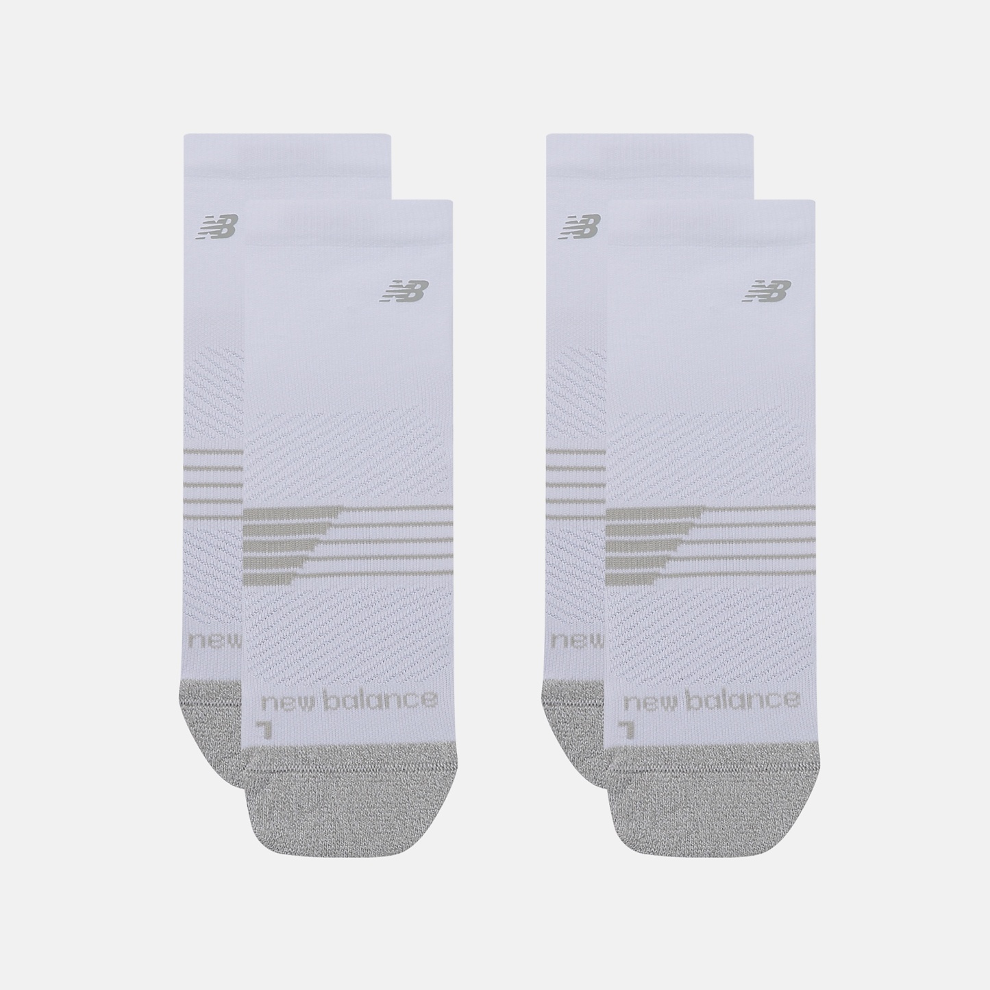 New Balance Pro Training Cushion QTR Socks 2 Pack, LAS25142WT