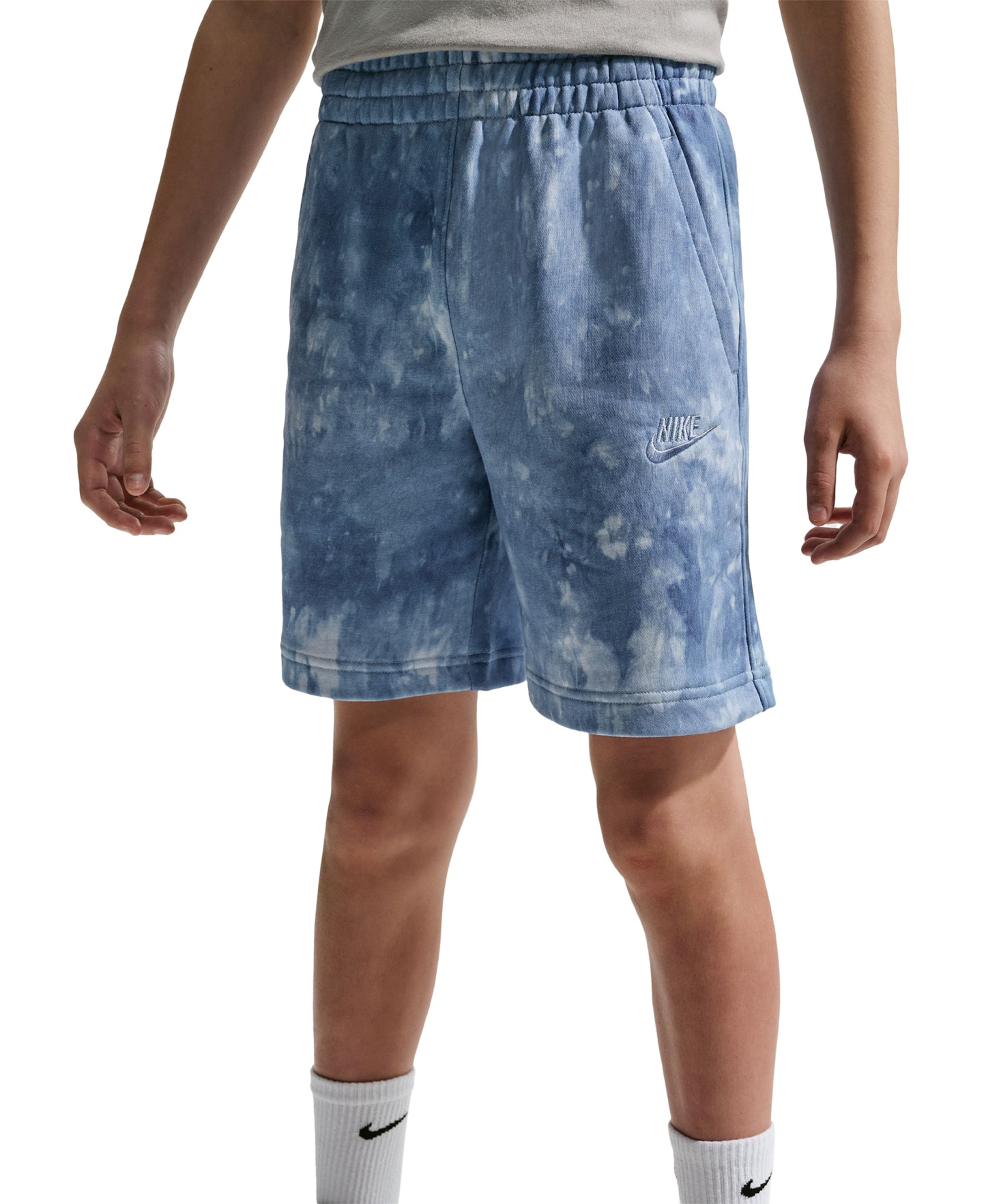 Nike Boys' and Girls' Sportswear Club 8-20 French Terry Shorts - Hydrogen Blue/Work Blue