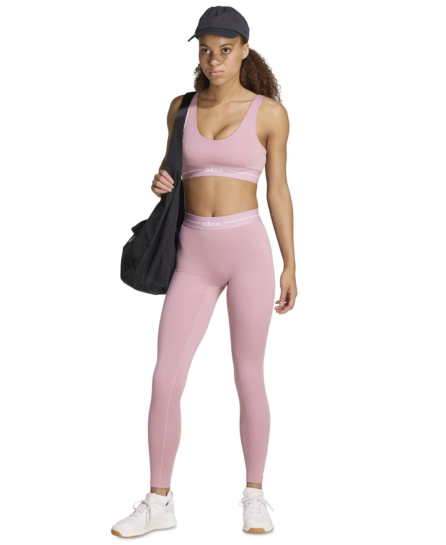 adidas Women's Hyperglam Full Length Training Tight Pants - Magic Mauve