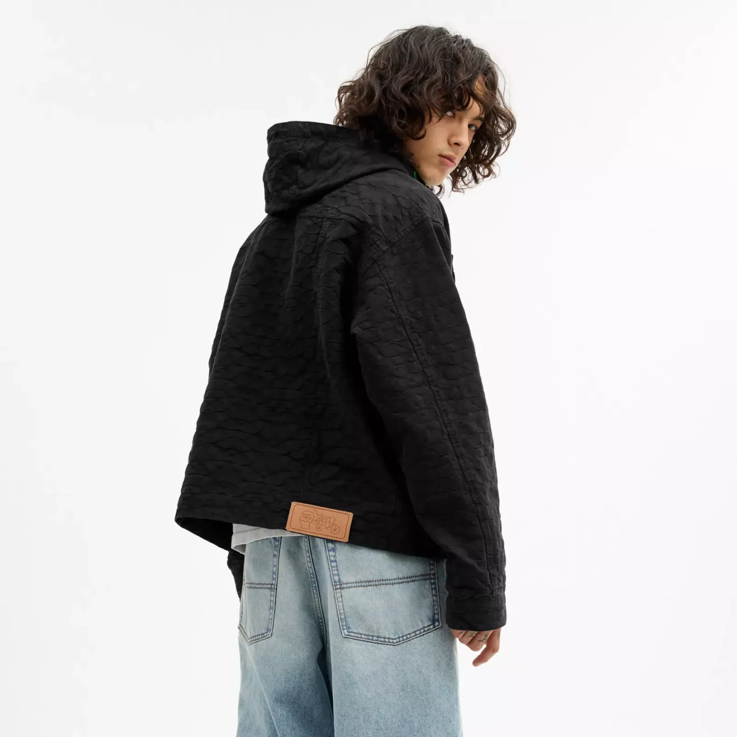 Coach | Brain Dead Chore Jacket With Hood - Black Signature - view 3