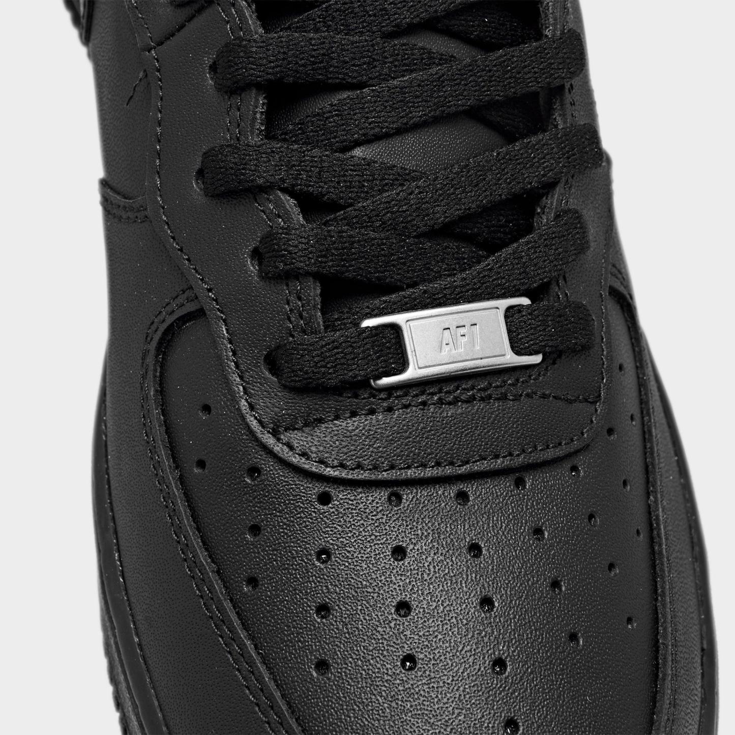 Men's Nithtke Air Force 1 Mid '07 Casual Shoes - Black/Black - Detail shot