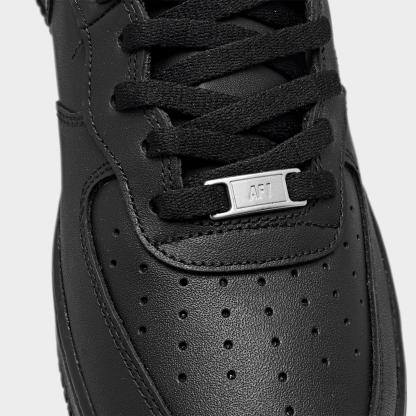 Men's Nithtke Air Force 1 Mid '07 Casual Shoes - Black/Black - Detail shot