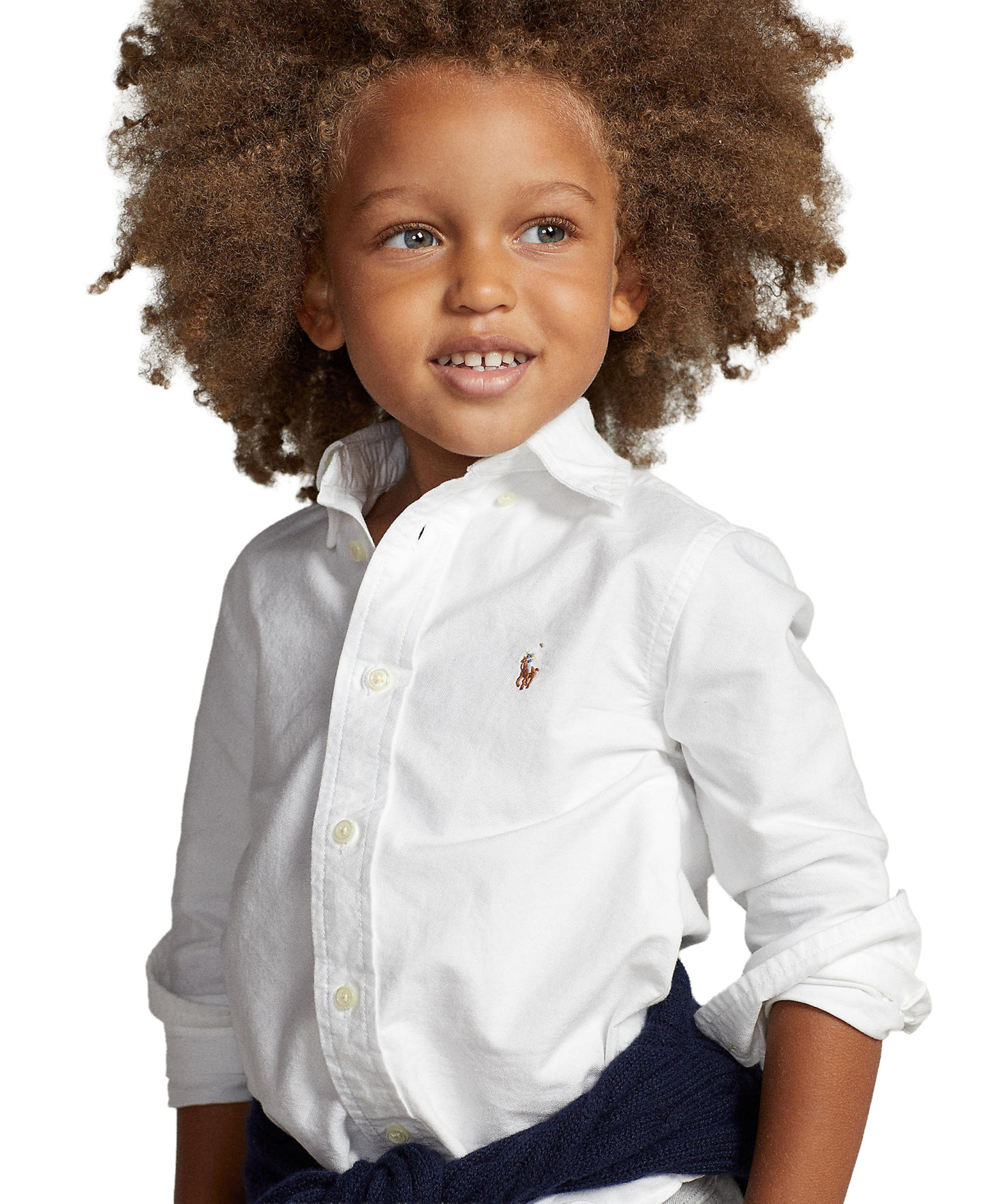 Polo Ralph Lauren Boys' 2T-7 Cotton Oxford Shirt - White