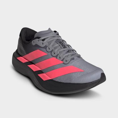 Women's adidas Adizero EVO SL Running Shoes - Part 1 - Grey/Solar Turbo/Light Onix - Both shoes facing left