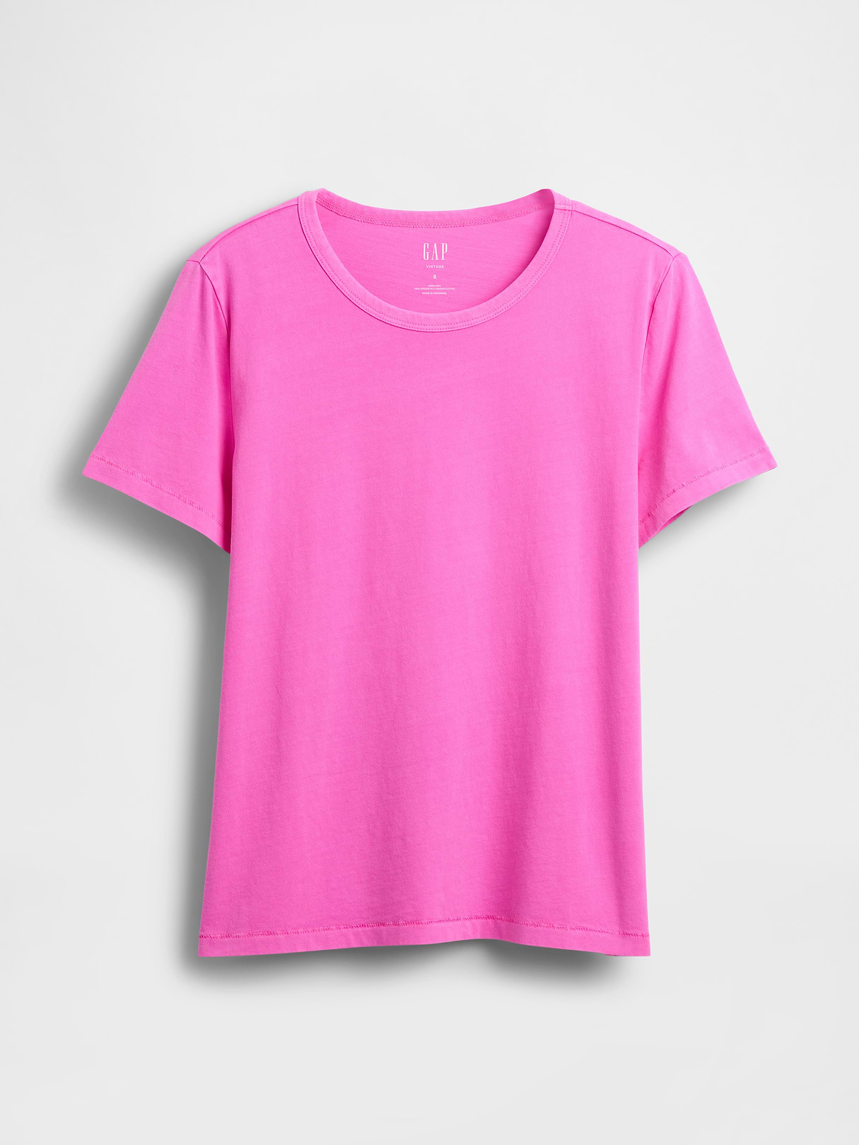 Organic Cotton VintageSoft T-Shirt - Sugar plum neon pink