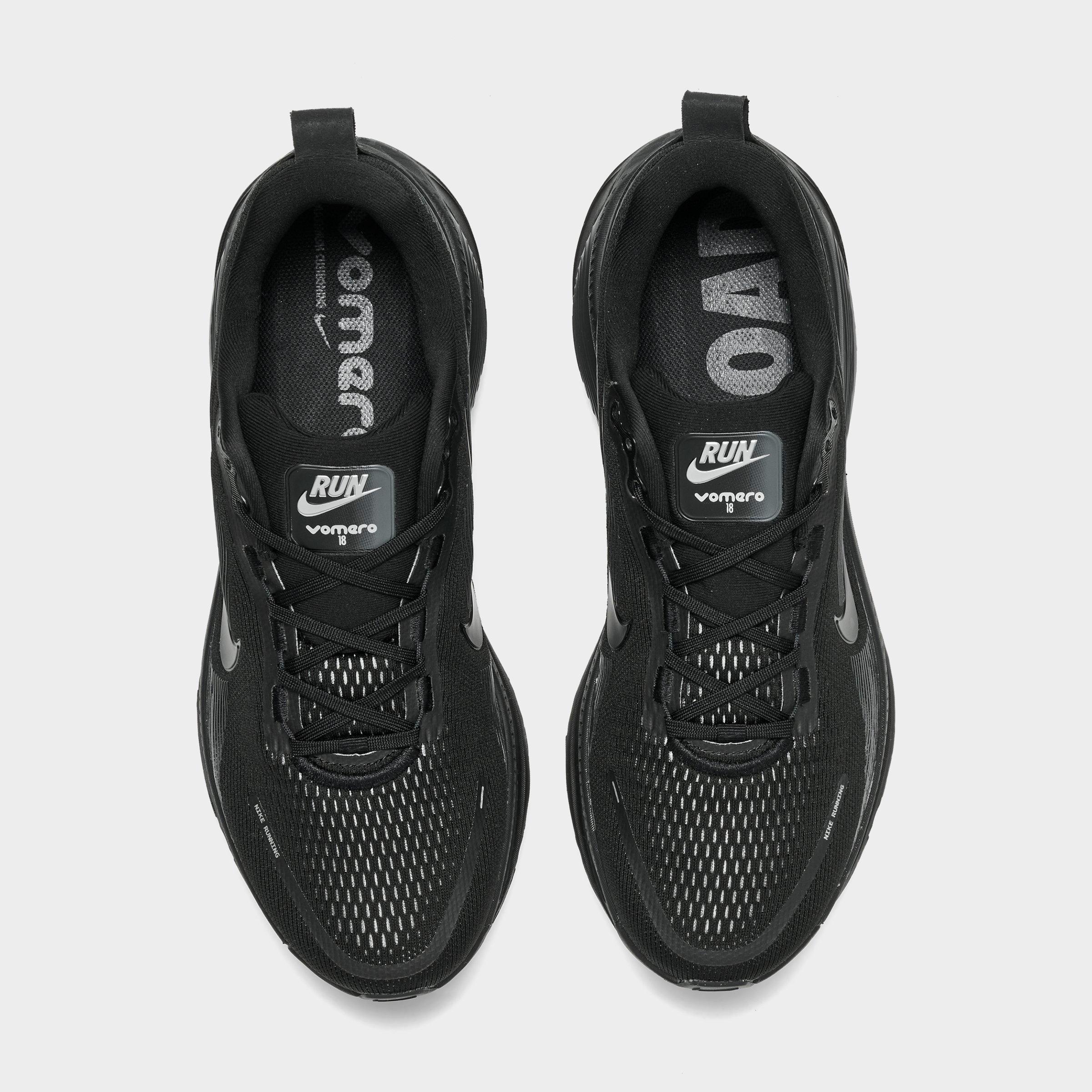 Men's Nithtke Vomero 18 Running Shoes - Part 1 - Black/Dark Smoke Grey/Light Smoke Grey/Black - Top view