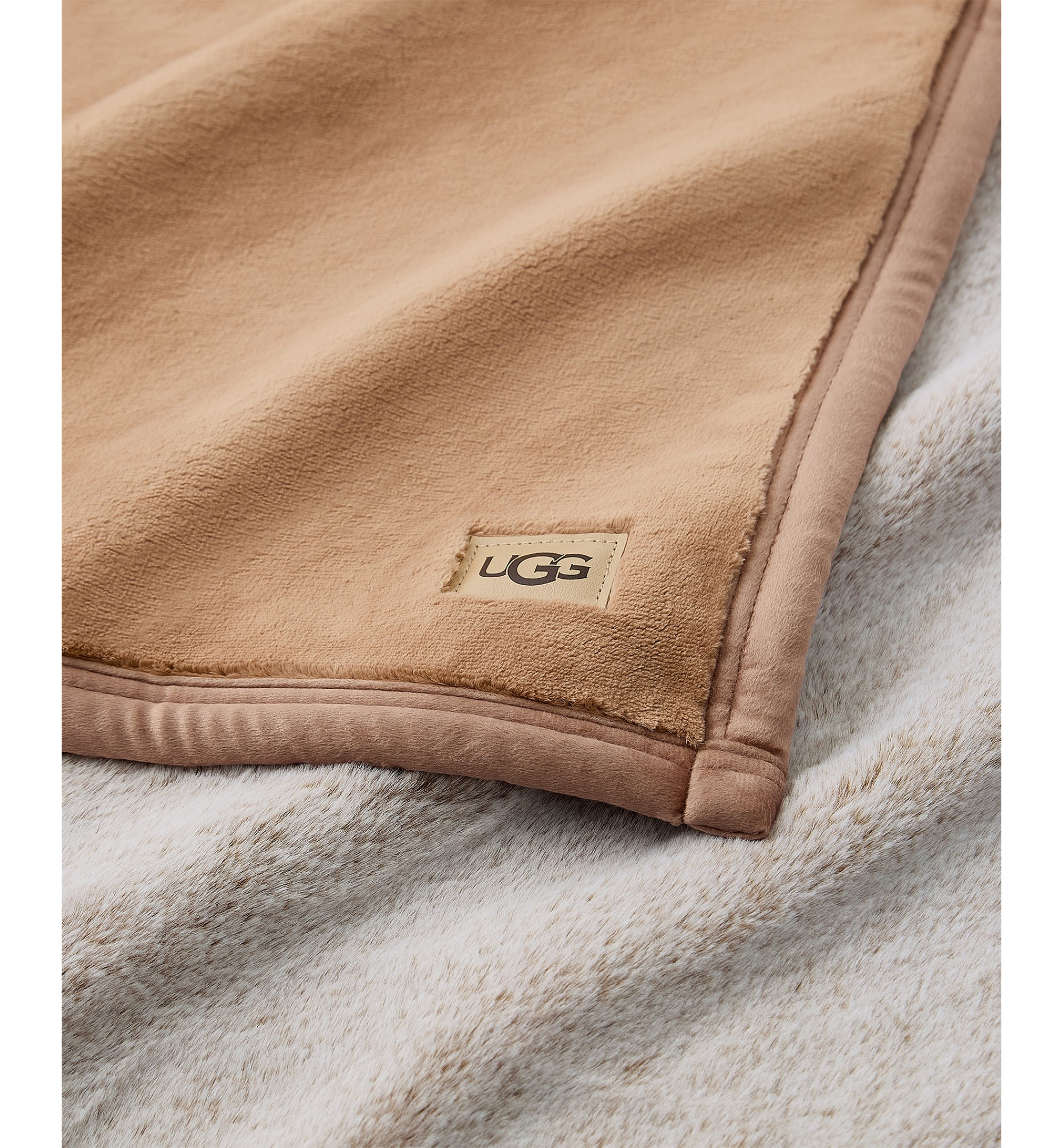 UGG® Salt Creek Reversible Throw, 50" x 70" - Sandalwood