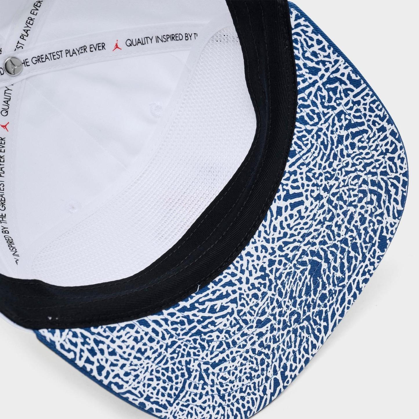 Jordan Pro True Blue Snapback Hat - White/True Blue - view 5