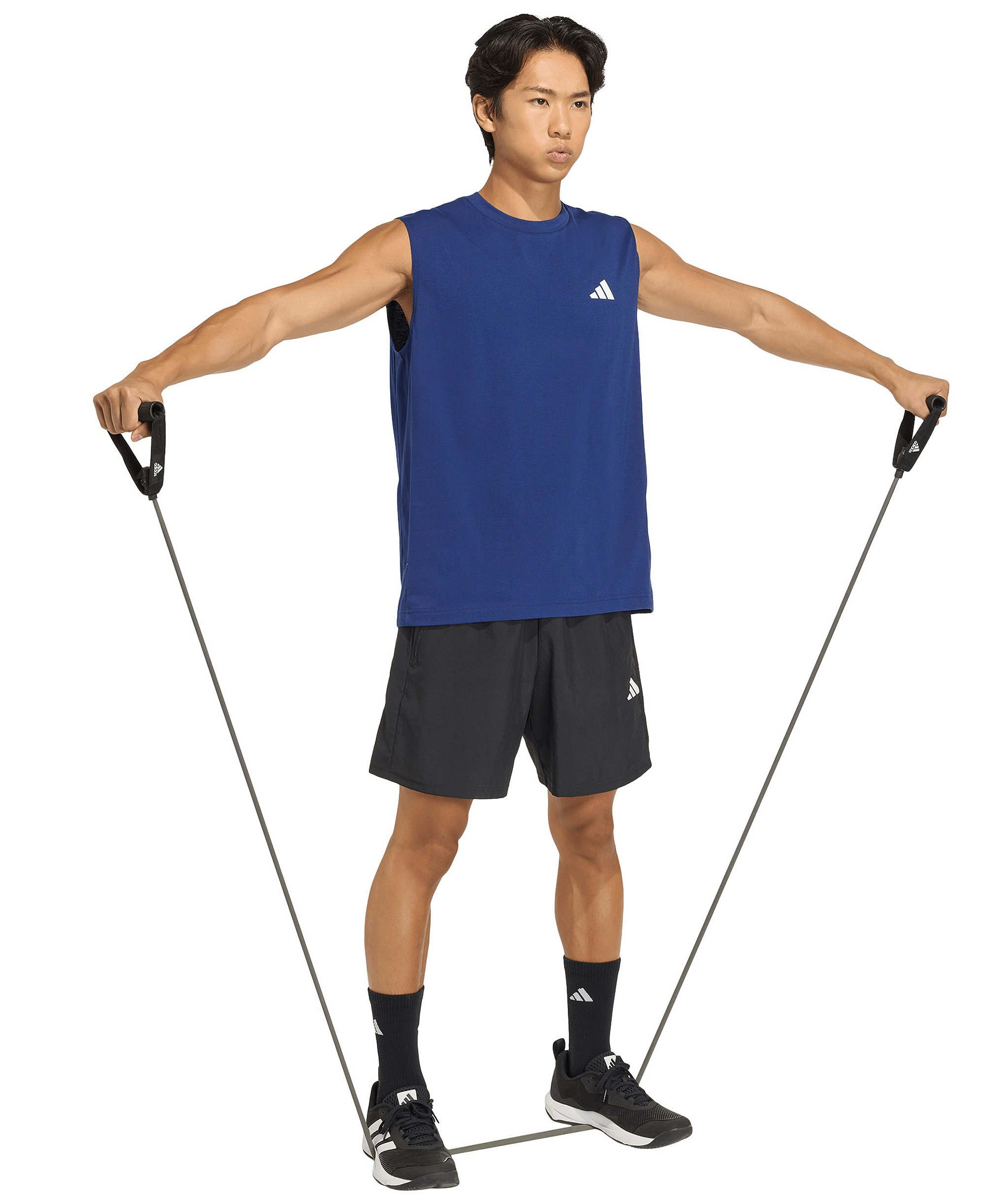 adidas Men's Workout Essentials Feelready Tank Top - Dark Blue