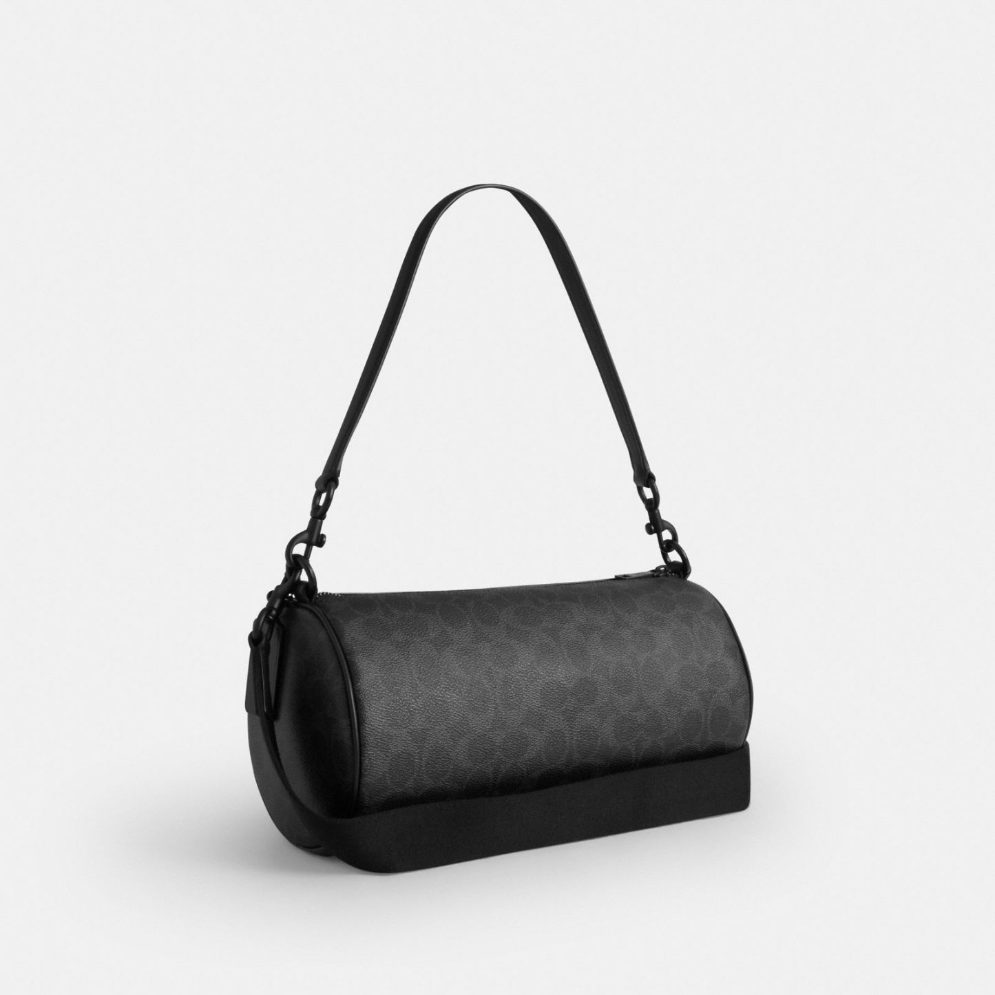 Andre Barrel Bag 30 In Signature Canvas - Matte Black/Black Signature - view 5