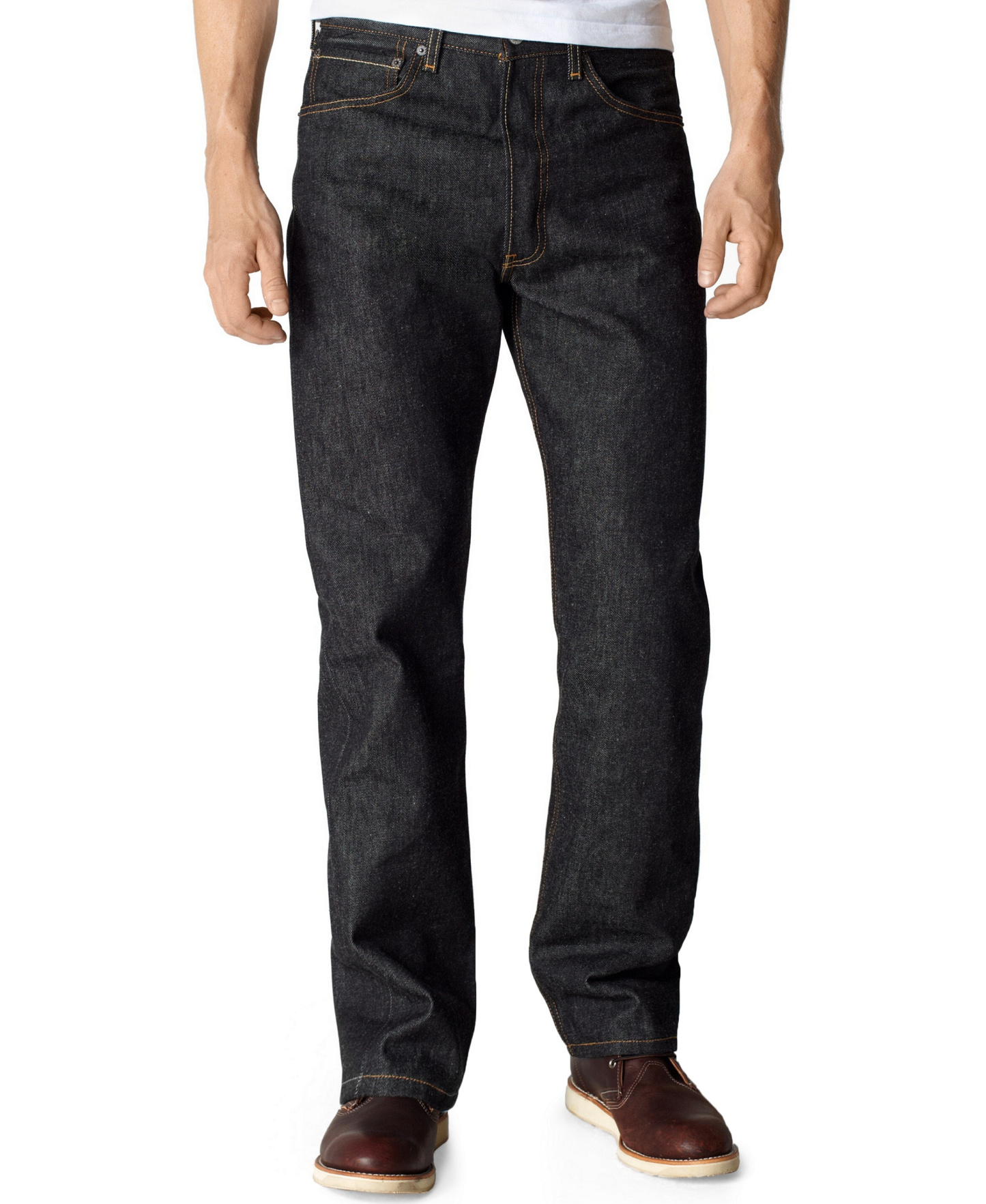 Levi's Men's 501® Original Shrink-to-Fit™ Non-Stretch Jeans - Black Rigid- Shrink to Fit
