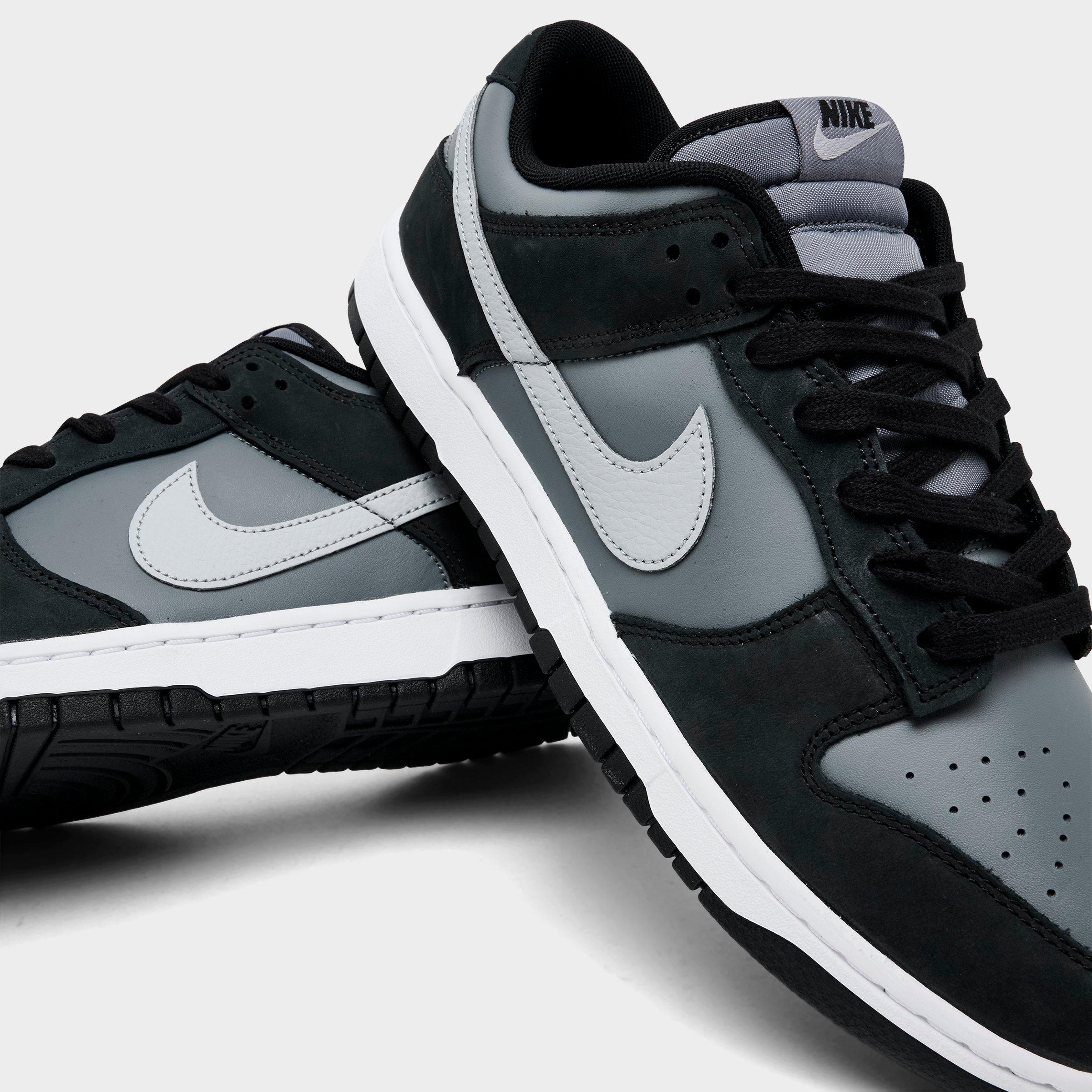 Men's Nithtke Dunk Low Retro Casual Shoes - Part 3 - Black/Light Smoke Grey/Smoke Grey/White - Detail shot