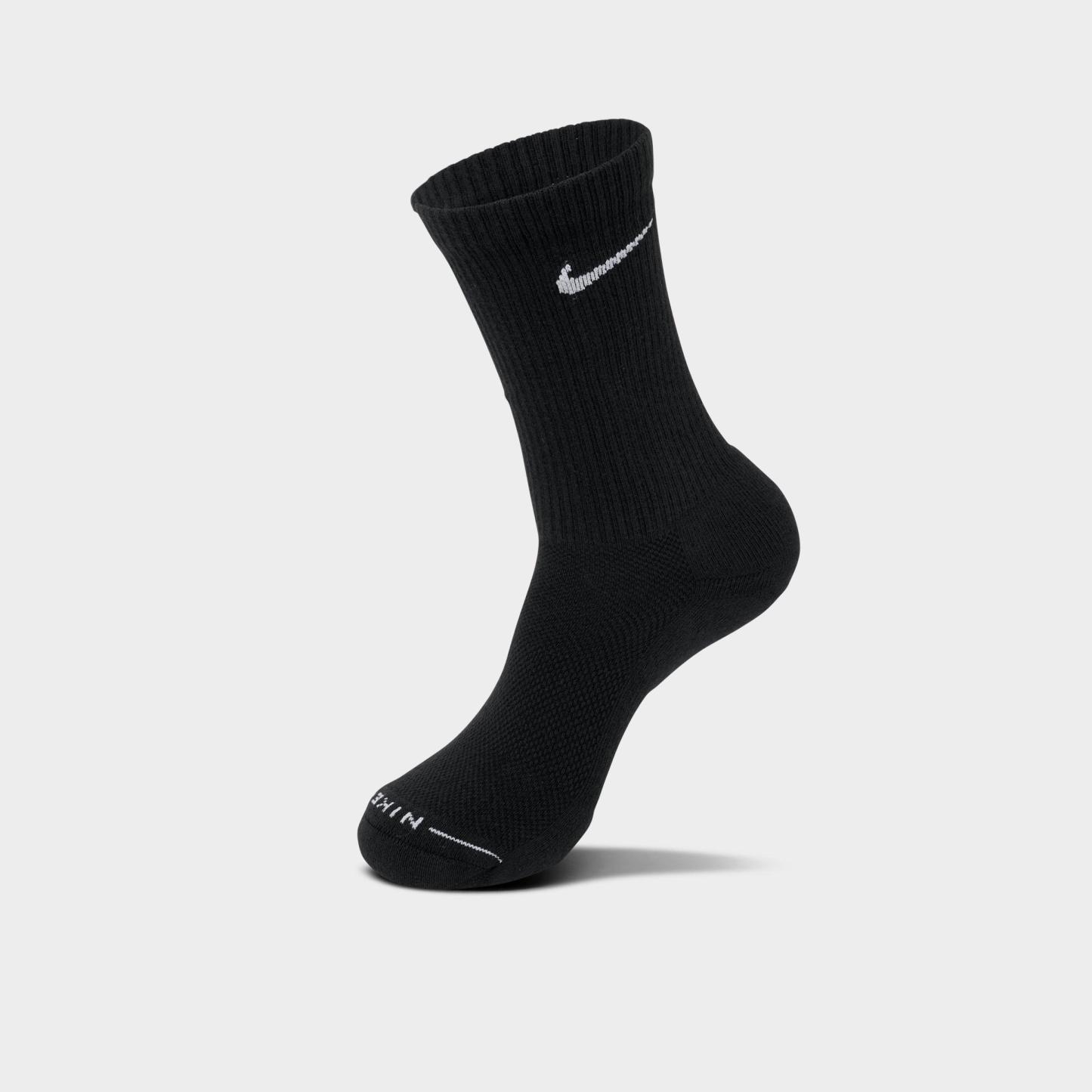 Nithtke Everyday Elevated Crew Socks (6-Pack) - Black/White