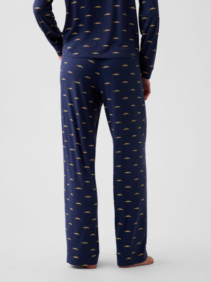 SoftMade Modal PJ Pants - Blue taxi print